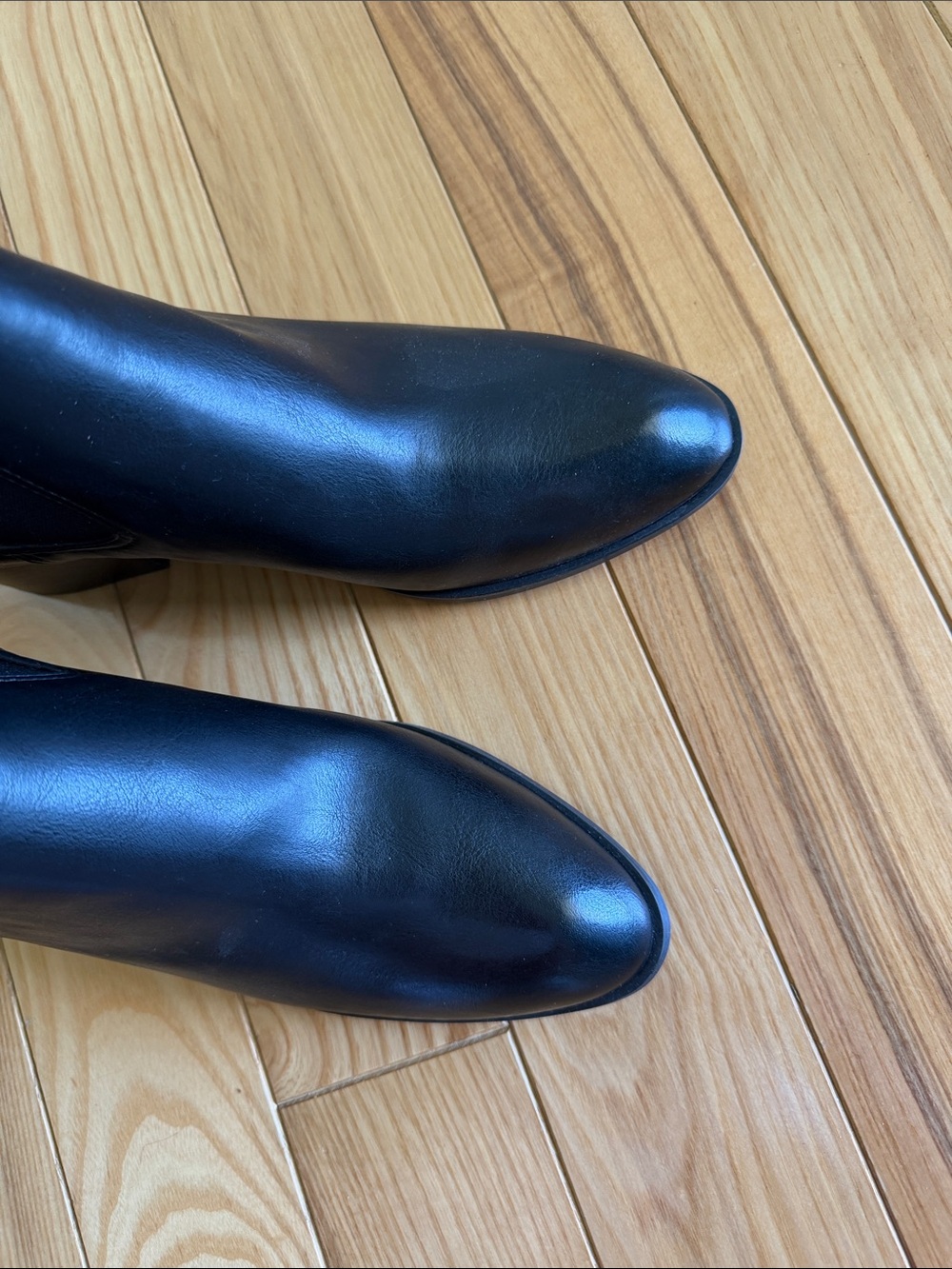 Classic Black Chelsea Ankle Boots - Women's Slip-On Leather - Picture 6 of 7